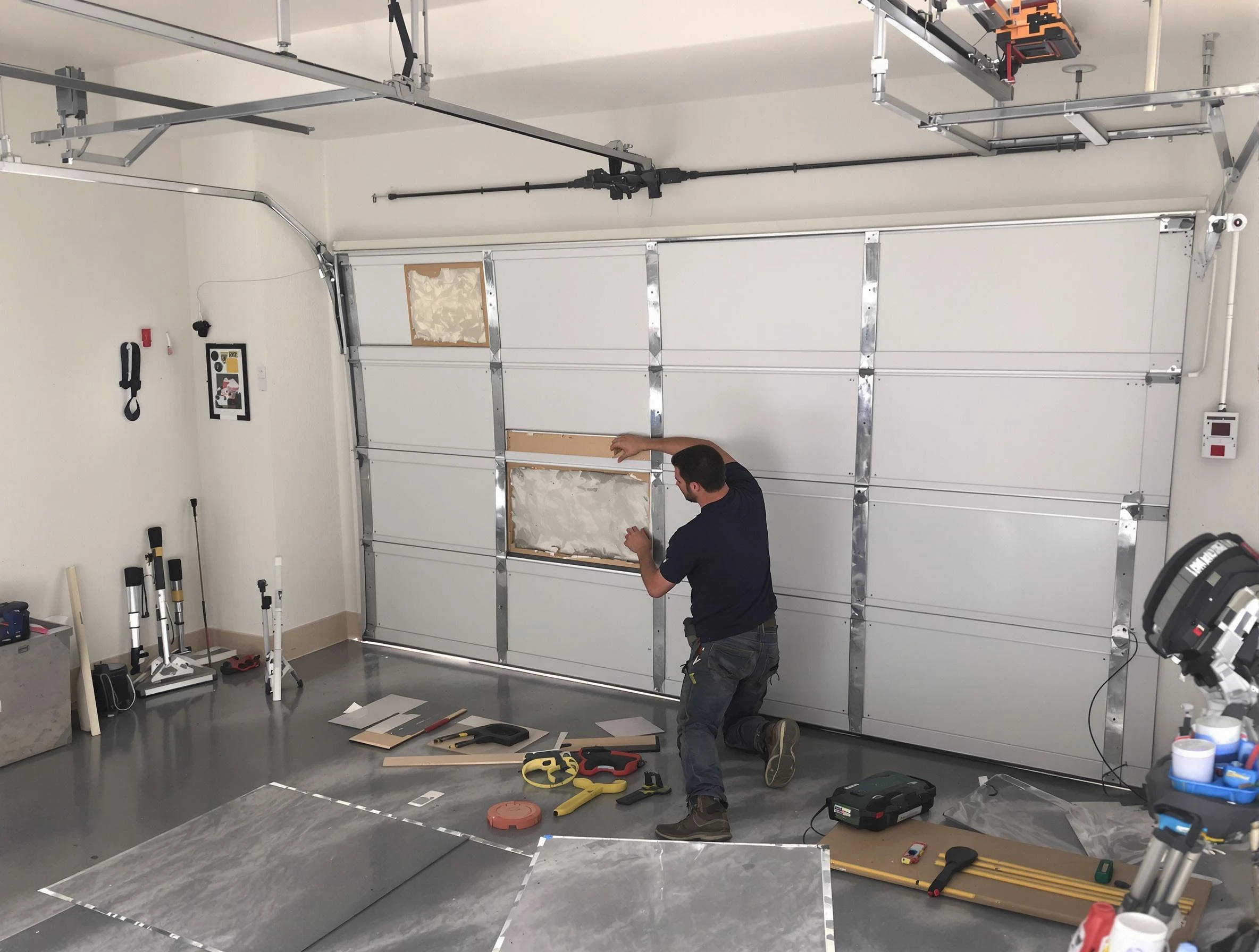 Garage Door Panel Repair in North Strabane