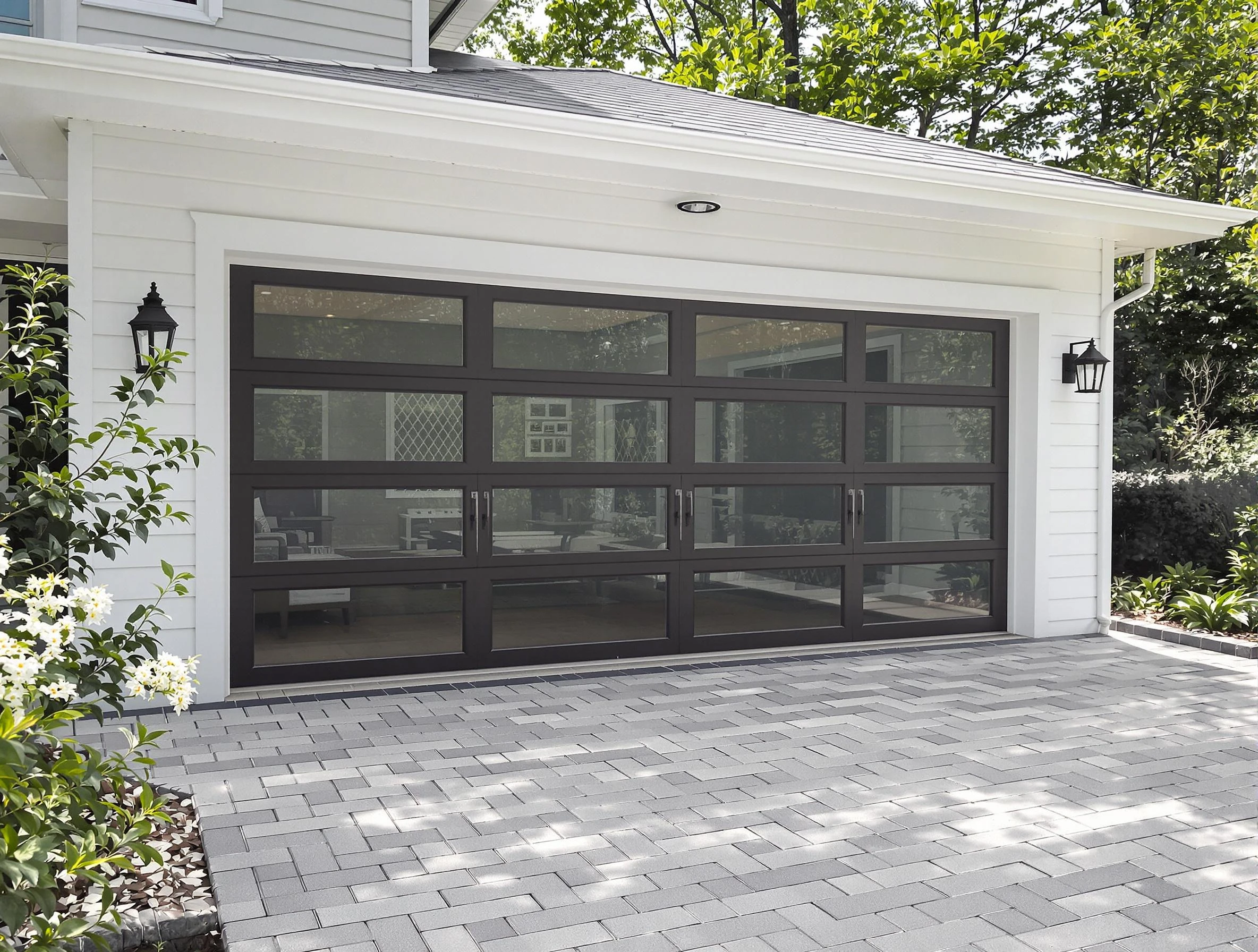 North Strabane Garage Door Repair design specialist presenting custom garage door options to North Strabane homeowner
